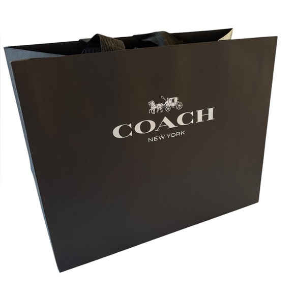 Coach Black Tote shopping Bag- paper - Picture 2 of 6